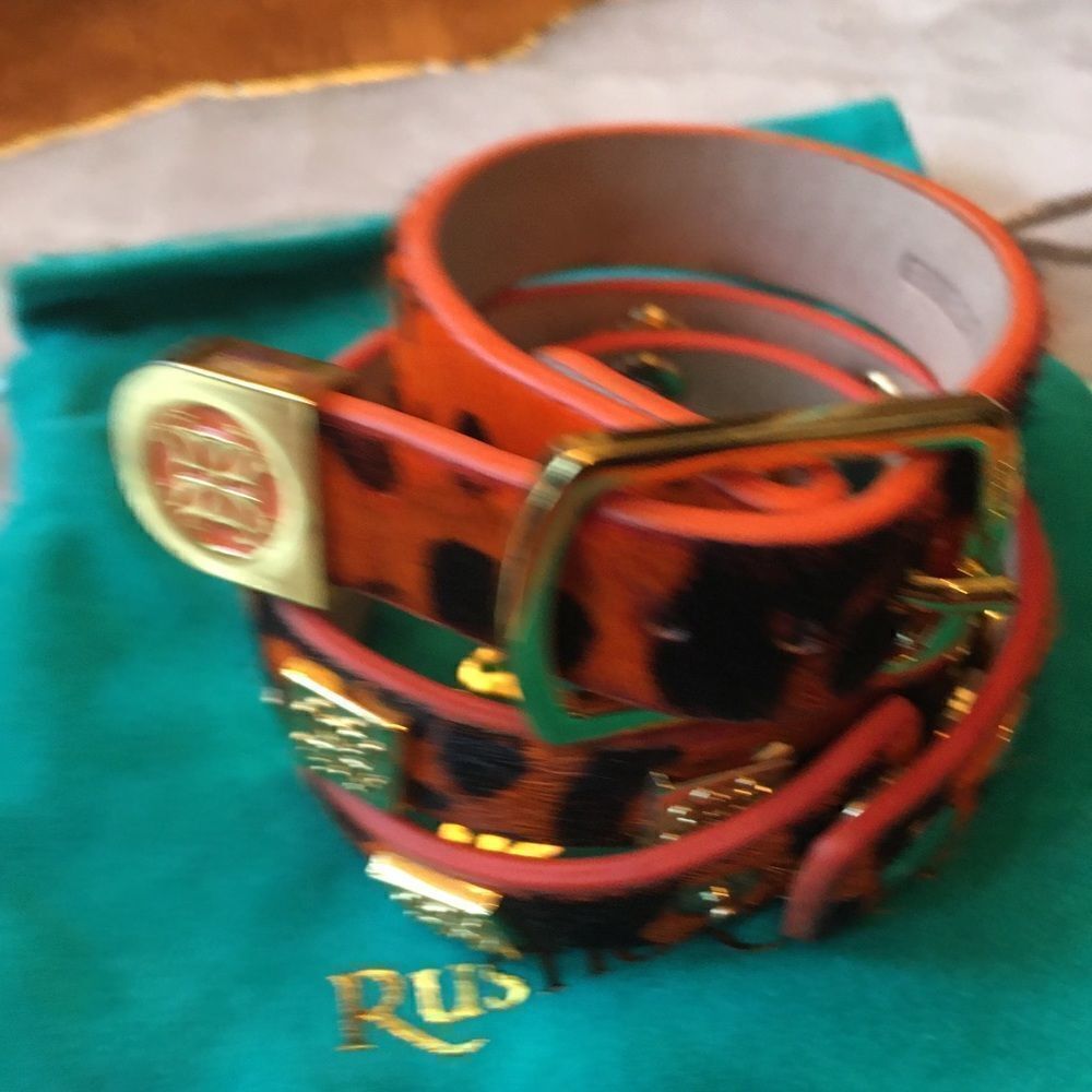 2 ORANGE Fur Rustic Cuffs! - Picture 5 of 7